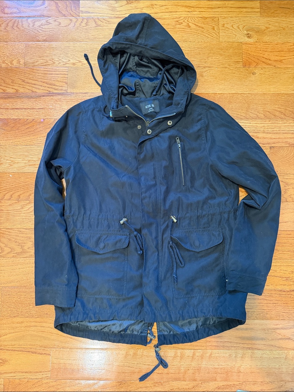 Women's Hooded Parka Jacket in Black